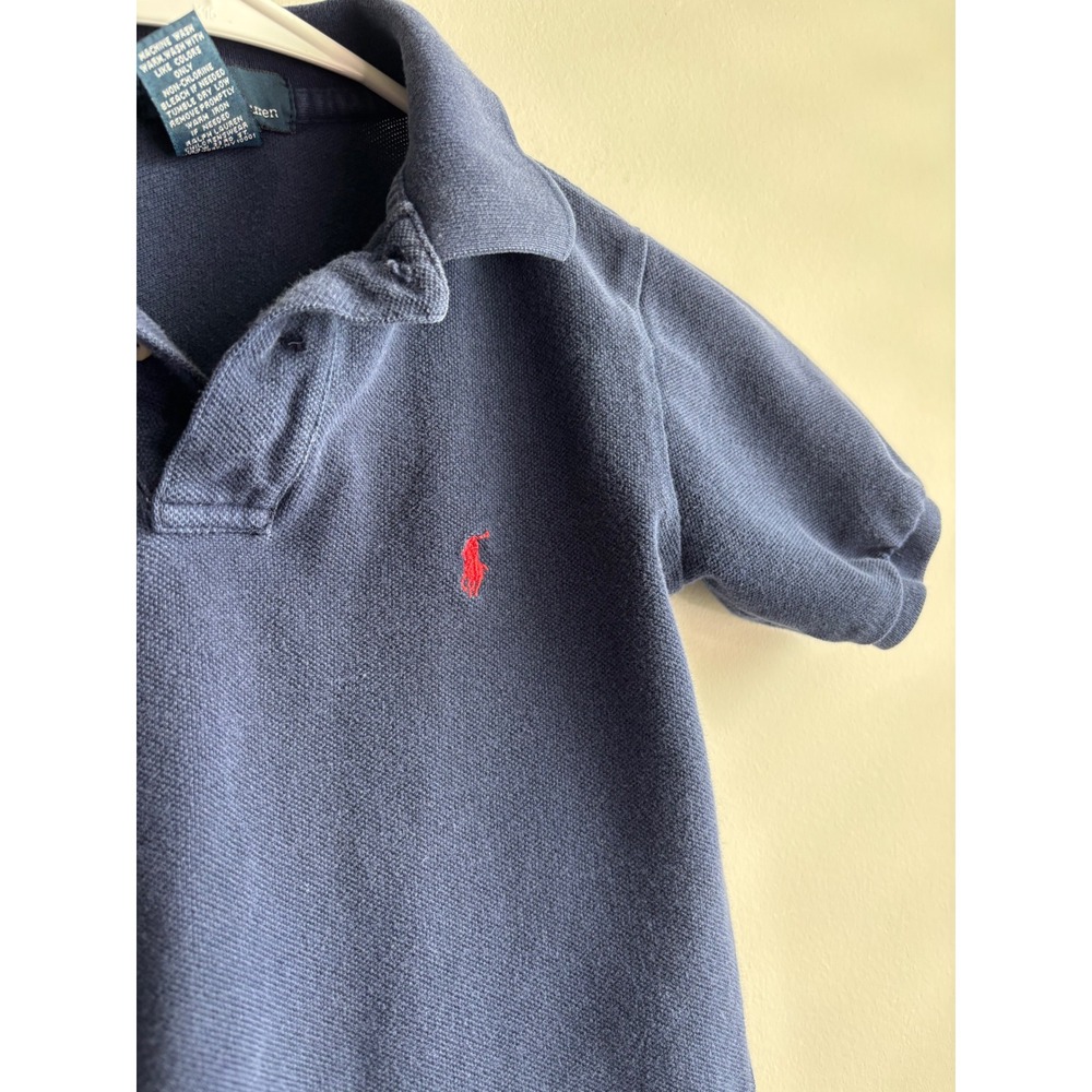 Polo Ralph Lauren Navy Blue Polo Shirt Kids 4T - Picture 5 of 7